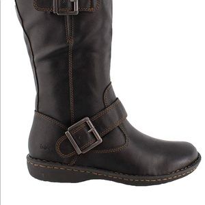 Black leather BOC boots